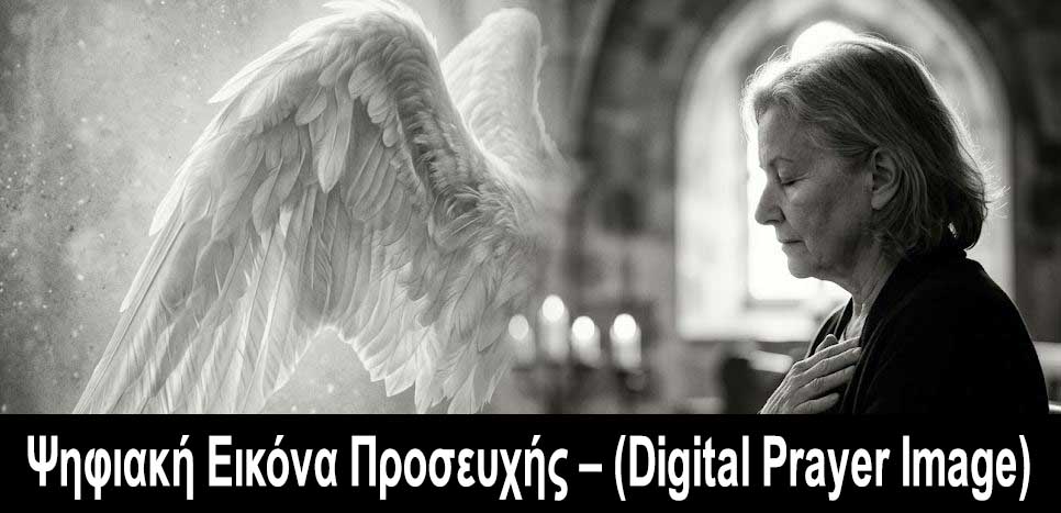 Ψηφιακή Εικόνα Προσευχής Από Το Aggeloi.Gr Για Πνευματική Εστίαση, Ηρεμία Και Σύνδεση Με Τον Φύλακα Άγγελό Σας, Πάντα Μαζί Σας.