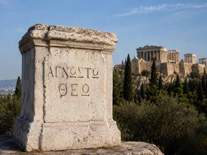 Η αναφορά στον «Άγνωστο Θεό» αποτελεί μία από τις πιο ενδιαφέρουσες συναντήσεις ανάμεσα στον αρχαίο ελληνικό κόσμο και το μήνυμα του Χριστιανισμού.